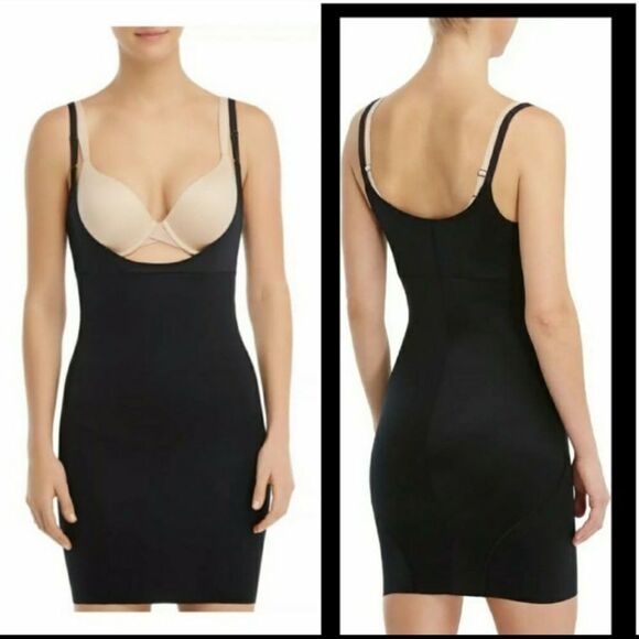 SPANX | *NEW* SmartGrip Open-Bust Full Slip - [Med, Very Black] - Picture 1 of 10